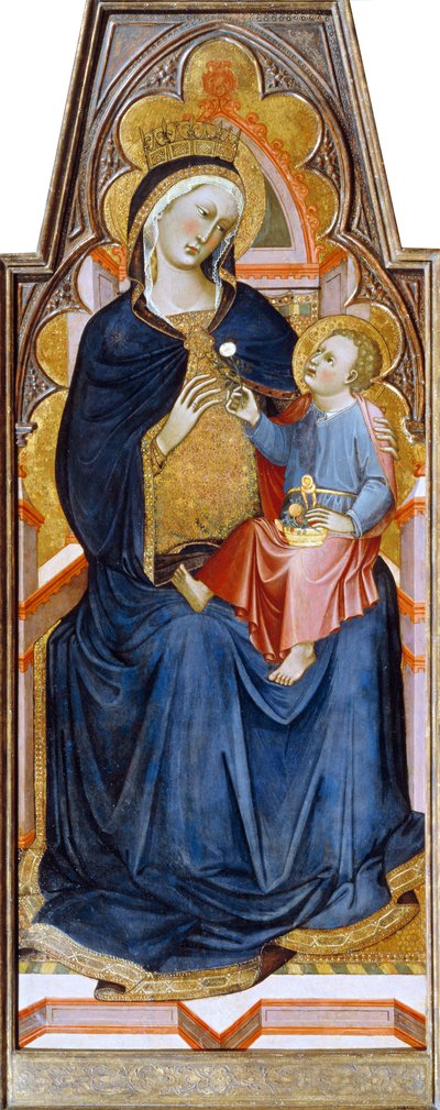 Madonna en Kind, 1387 door Niccolo di Buonaccorso